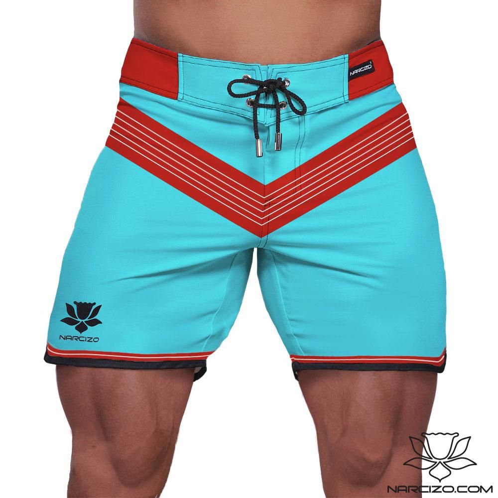 Spodenki startowe do men's physique Turquoise Sail 17 cali