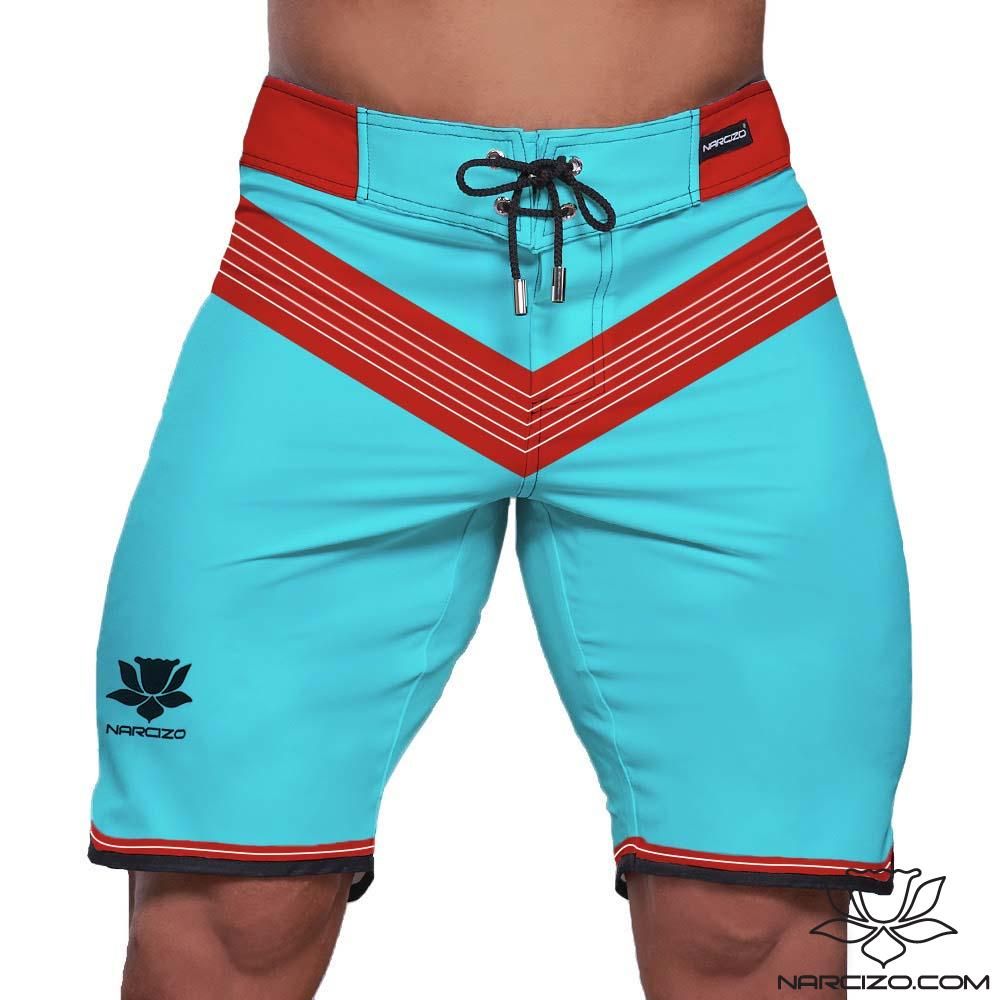 Spodenki startowe do men's physique Turquoise Sail 19 cali